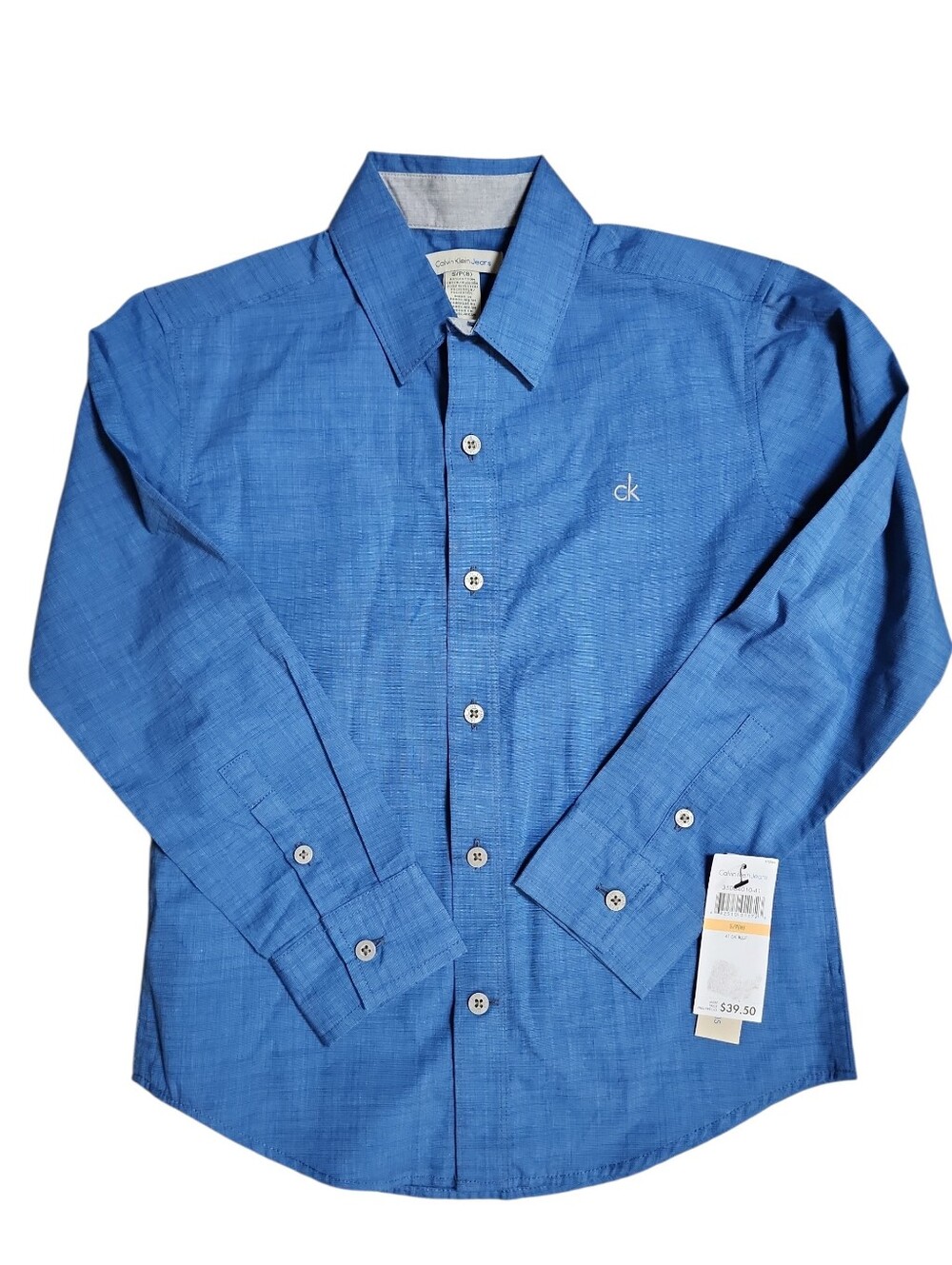 Calvin klein Boys button up Long Sleeve Nwt Size 8